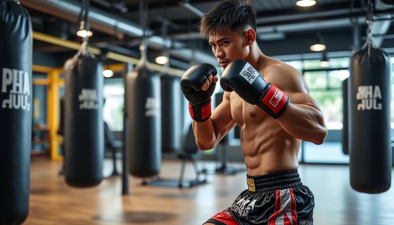 découvrez le muay thaï, aussi appelé boxe thaï, l’art martial ancestral utilisant poings, coudes, genoux et jambes. apprenez ses techniques, son histoire et ses bienfaits à travers un guide complet de a à z.
